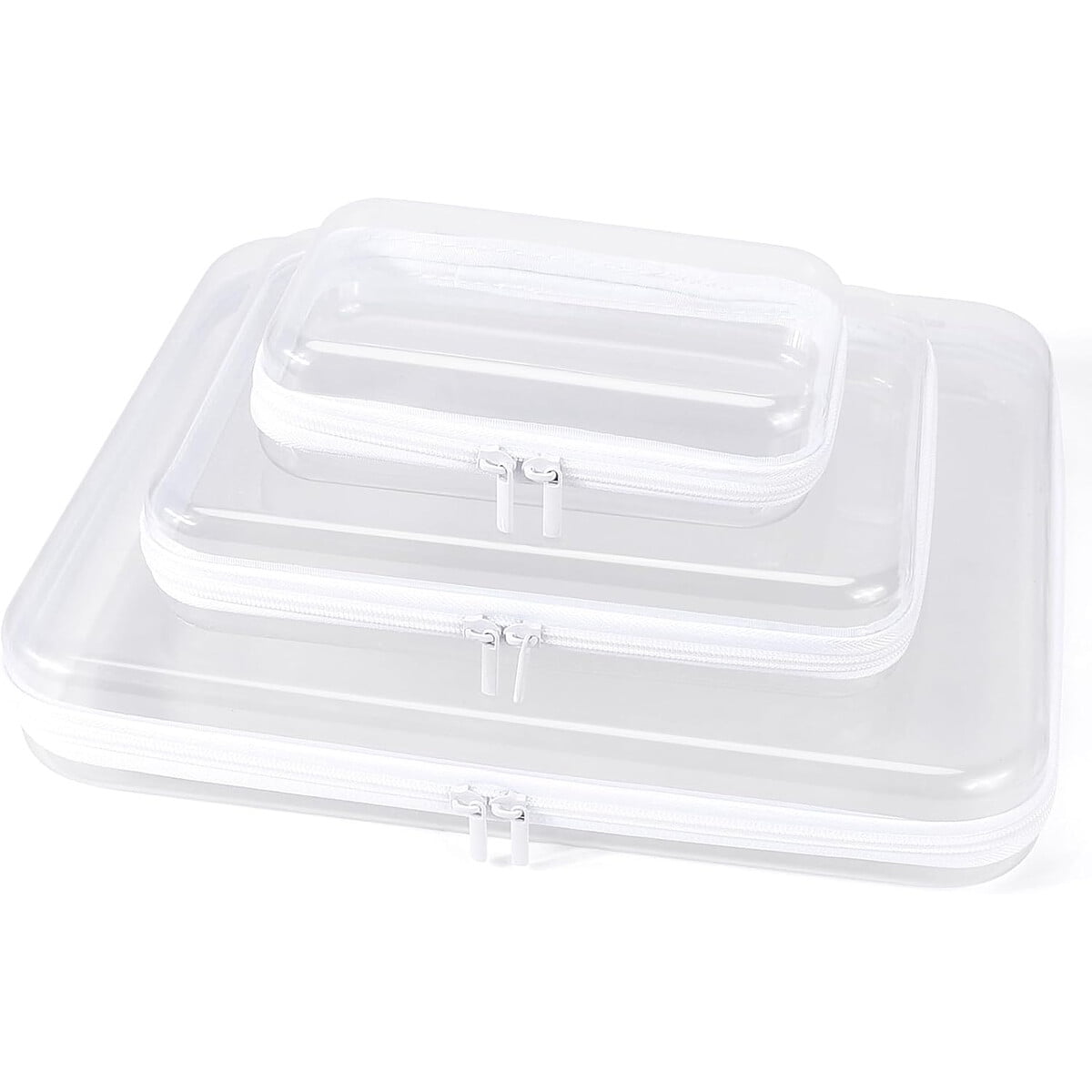 Genérico - Estuche Rígido Transparente Impermeable Set Organizador