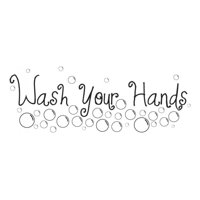 Rienda Libre Graphics - Decomural Wash Your Hands Bathroom Ws-40800