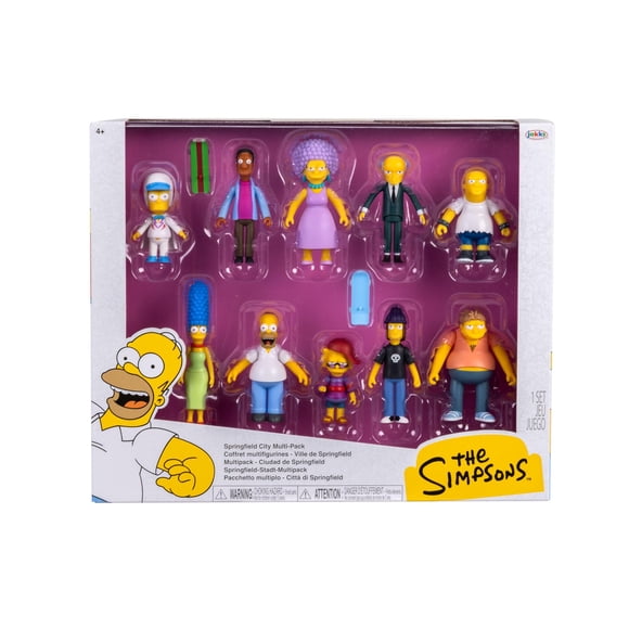 Set de figuras JAKKS Pacific The Simpsons Springfield City de 6 cm