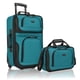 thumbnail image 1 of Juego de equipaje de mano ligero Suitcase U.S. Traveler Rio, 20 unidades, color verde azulado, 1 of 9