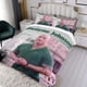 thumbnail image 3 of Dwayne Johnson Conjunto de sábanas temático, trío de piezas, cómodo y amigable con la piel, diseño único, regalo de decoración para el hogar para familiares, amigos y fans, 90 cm * 190 cm, 3 of 6