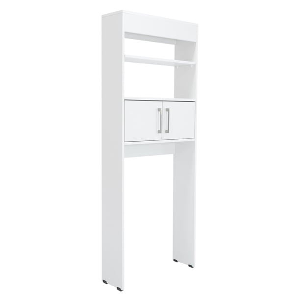 Estante Alto De Baño 2 Puertas 160x62,4x20,3 Cm Blanco