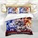 thumbnail image 5 of Black Clover Conjunto de sábanas temático, trío de piezas, cómodo y amigable con la piel, diseño único, regalo de decoración para el hogar para familiares, amigos y fans,140cm *210cm, 5 of 6