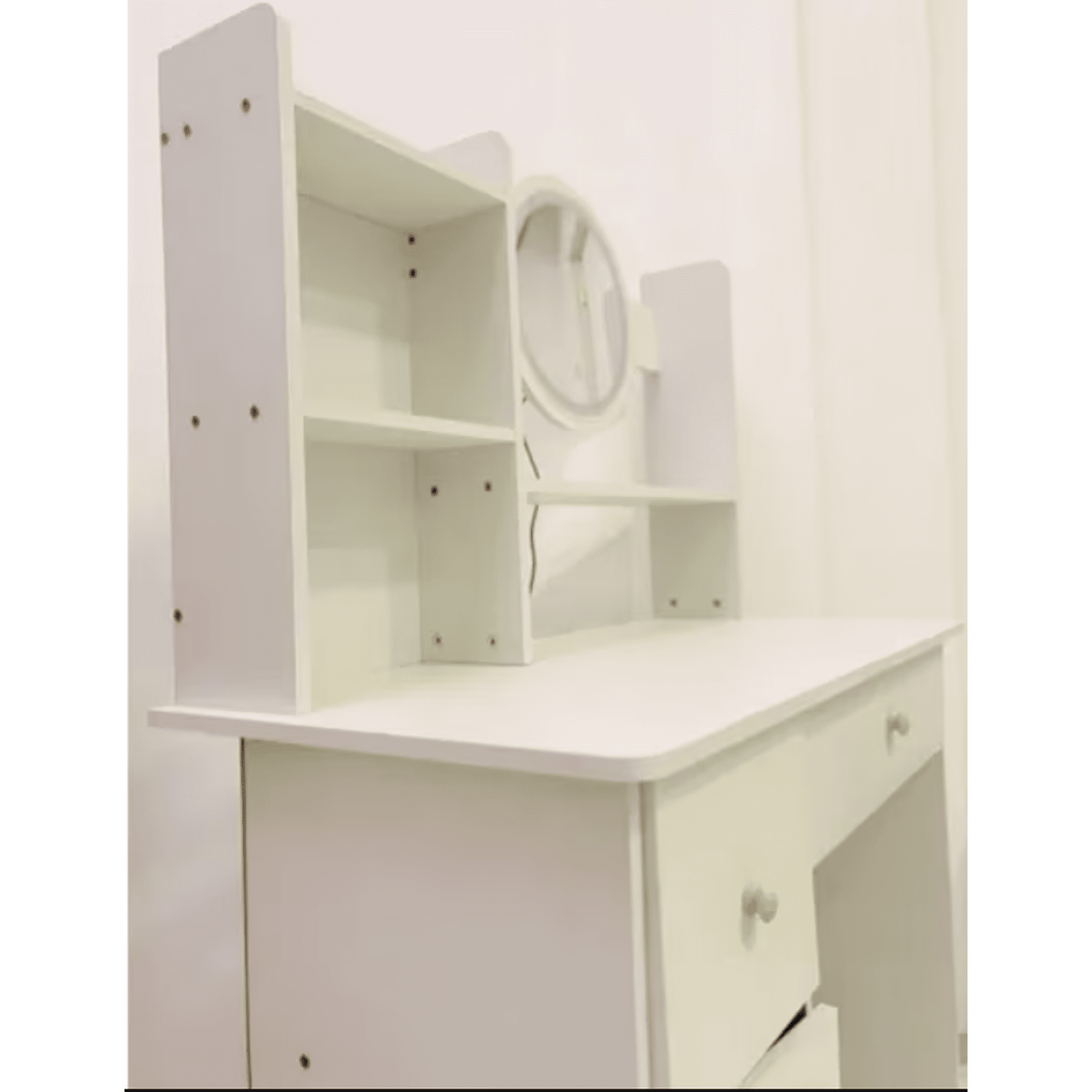 Angeles Del Hogar - Tocador De Maquillaje Multifuncional Con Espejo Y Almacenamiento