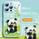 thumbnail image 1 of For 14 Phone Case Panda Bamboo Female Liquid Glass With Built-in Lens Film New Model Suitable For IPhone 14/13promax+ 12 Silicone Plus Lens Full Package Anti-drop Couple Phone Case, 1 of 3