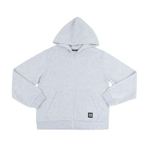 Poleron Niño Teen Zipper Gris Corona