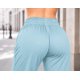 thumbnail image 5 of Pantalón Palazzo Mujer Ancho Holgado Cintura Elástica Cordón, 5 of 5