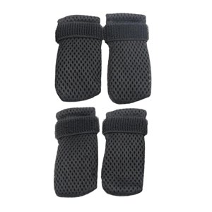 Ioensy - 4 Fundas Para Pies Para Mascotas, Antiarañazos, Ajustables, Para Lavado De Baño, Suministros Para Mascotas, Negro, Mediano