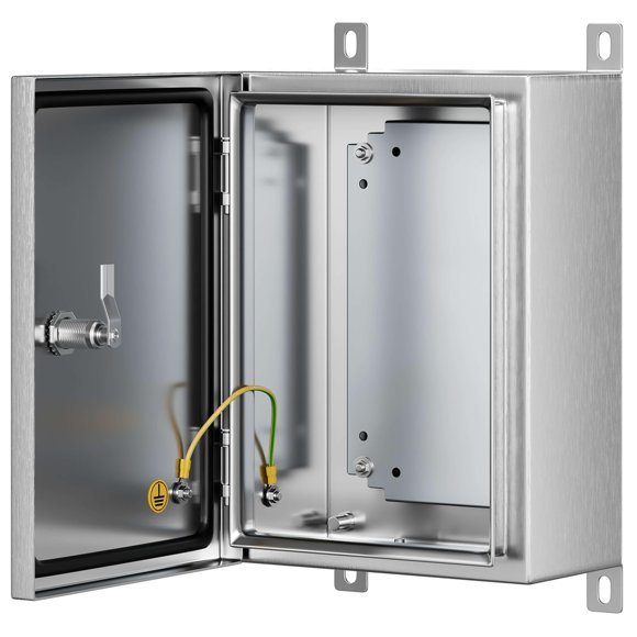 Caja eléctrica KWONONG 350x250x150 mm IP65 de acero inoxidable