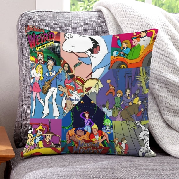 Los Misterios Extraños de Archie Fundas de almohada de terciopelo con tema, regalos de funda de almohada, decoración para el hogar, cojín de lanzar, regalo de cumpleaños para fans y parejas.66*66cm.