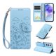 thumbnail image 1 of Funda Cartera para Samsung Galaxy A55 Perro Cachorro Grabado con Tarjetas Soporte Correa Azul, 1 of 6
