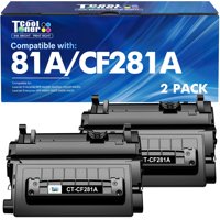 Cartucho De Tóner Cool Toner Cf281A 81A Negro, Paquete De 2 Unidades Hp