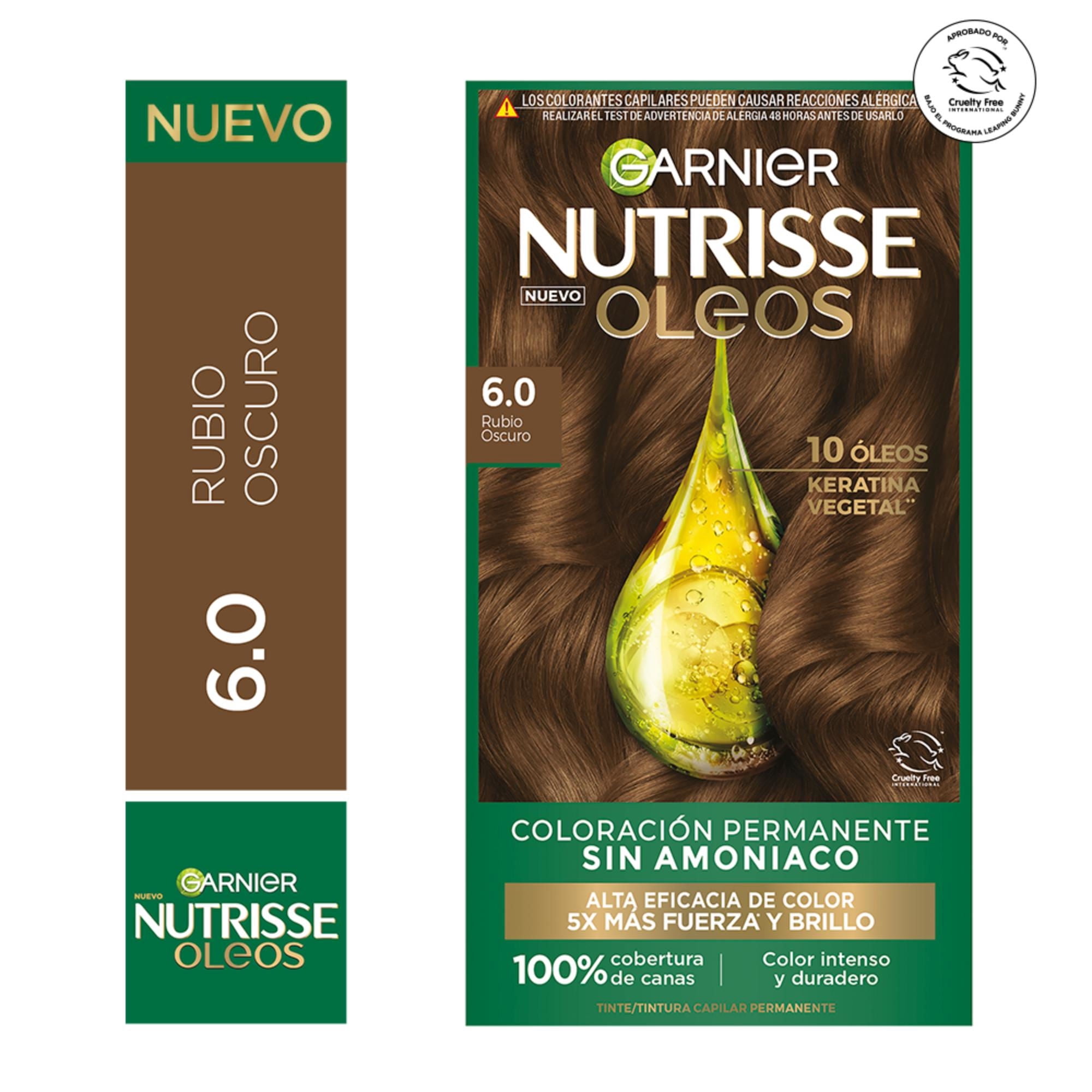 tinte Capilar Nutrisse Oleos 6.0 Rubio Oscuro