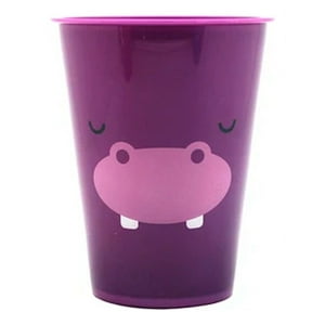 Disparo - Vasos Para Tomar Jugos Agua Diseño Animales 450Ml Hipopotamo