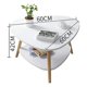thumbnail image 3 of Mesa Centro Triangular 60x60x42cm Decoracion Nordica Moderna, 3 of 4
