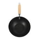 thumbnail image 1 of Sarten Wok Antiadherente 26cm Negro Con Mango De Madera, 1 of 5