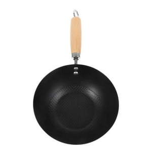 Total E-Commerce - Sarten Wok Antiadherente 26Cm Negro Con Mango De Madera