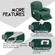 thumbnail image 4 of Funda reclinable ULTICOR para 1 asiento, terciopelo, elástica, retro, verde, 4 of 6