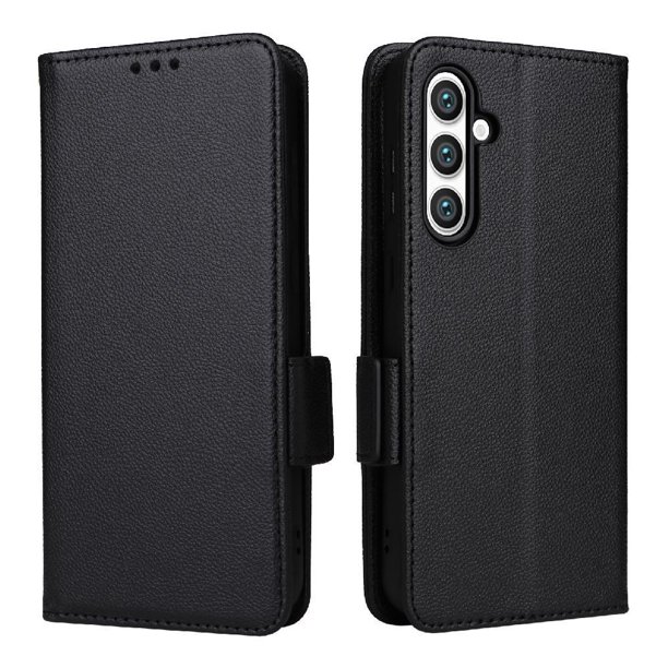 Funda Cartera para Samsung Galaxy S24 FE Tapa Flip con Ranuras y Soporte Negro