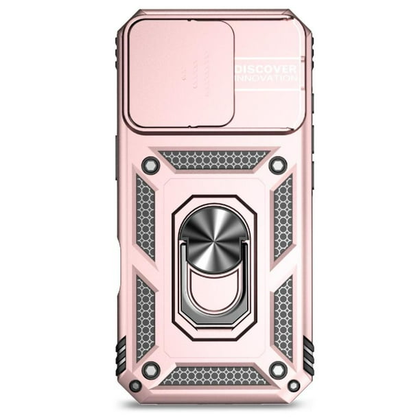 Estuche GANGXUN para iPhone 16 Pro Max, soporte giratorio 360°, estilo mecánico y magnético