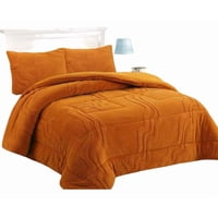 Genérico - Cobertor Chiporro Super King 250X270 Color Naranja