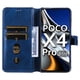 thumbnail image 3 of Funda Billetera para Xiaomi Poco X4 Pro 5G con Porta Tarjetas y Soporte Ajustable Azul, 3 of 6