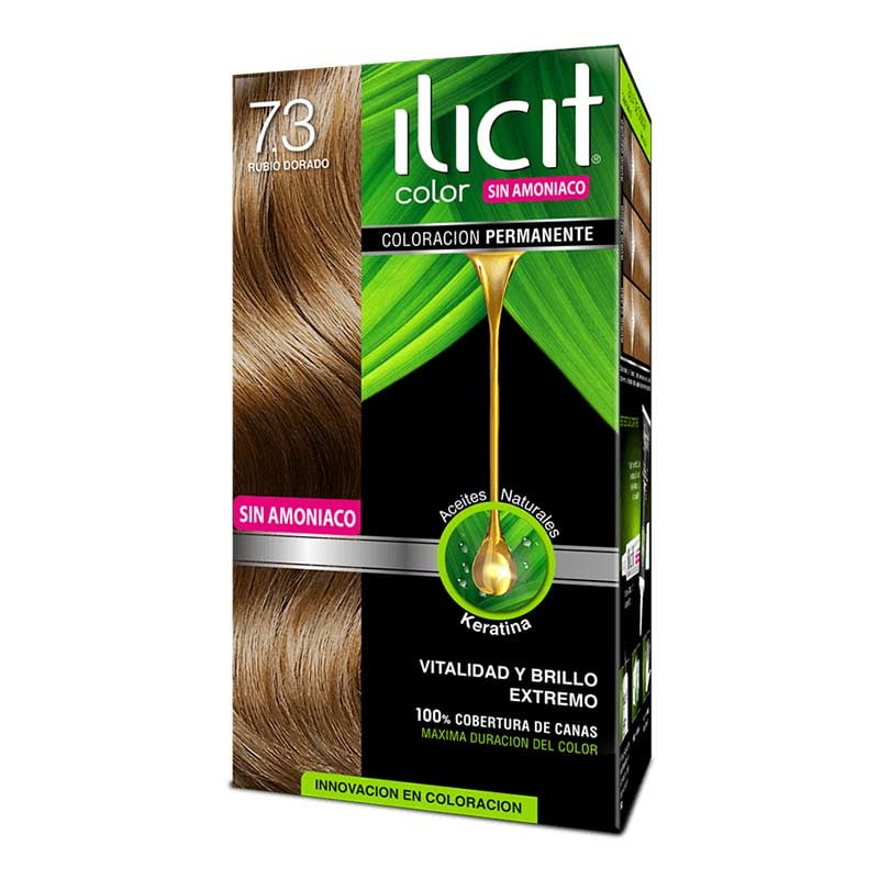 Ilicit - Tintura Sin Amoníaco 7/3 Rubio Dorado