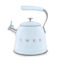 Estufa Whistling Retro Kettle Smeg, 2,4 L, Color Azul Pastel