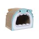 thumbnail image 3 of Rascador Para Gatos Corrugado Caja Sofá Transpirable Kitty Sofá Cartón Gato Casa Tiburón, 3 of 5