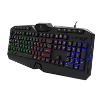 Genérico - Teclado Onset T1026 Membrana Gamer Rgb Español Negro