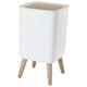 thumbnail image 2 of Cubo De Basura De Pie Alto Con Tapa De Prensa Cubo De Basura Moderno Para Dormitorio Baño Cuadrado, 2 of 5