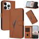 thumbnail image 1 of Funda Cartera Fibra de Carbono para iPhone 15 Pro con Soporte y Cierre Magnético Marrón, 1 of 6