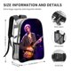 thumbnail image 2 of Hozier Mochila Transparente Temática Resistente Y Duradera Bolsa See through Para Trabajo Deporte Universidad Y Viaje 31 × 43 Cm, 2 of 6