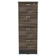 thumbnail image 2 of Cajonera 132,2x47x5x45 Cm Fm-005n Negro Y Café Oscuro, 2 of 9