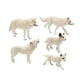 thumbnail image 4 of Figuras De Juguete De Lobo, Modelo De Juego De Lobo Para Regalo De Navidad, Juguetes Educativos, 5 Uds., 4 of 5