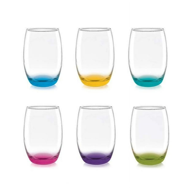 Set De 6 Vasos Altos Mikonos Fondo Color