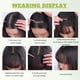 thumbnail image 5 of NICEONE HAIR Flequillo con clip, extensiones de cabello 100 % humano, flequillo ralo, flequillo francés con patillas, postizos para mujer, flequillo con clip, flequillo curvo para uso diario (flequill, 5 of 6