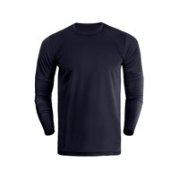 Broskis - Polera Manga Larga Deportiva Dryfit Talla M Azul Marino