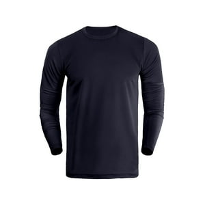 Broskis - Polera Manga Larga Deportiva Dryfit Talla S Azul Marino