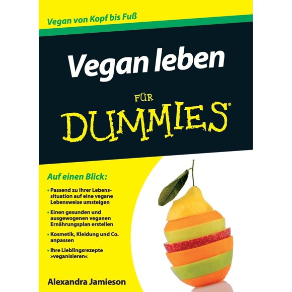 Libro Wiley "Vegan leben für Dummies" (alemán)