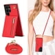 thumbnail image 1 of Crossbody Wallet Case Case For Samsung Galaxy S23 S22 Plus Note 20 Ultra With Card Slot Holder, Magnetic Flip Folio Purse Case, PU Leather Zipper Handbag With Detachable Lanyard Strap, 1 of 3