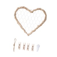 Bothyi - Panel De Rejilla Para Colgar En La Pared Con Forma De Corazón Para Fotos, Bricolaje