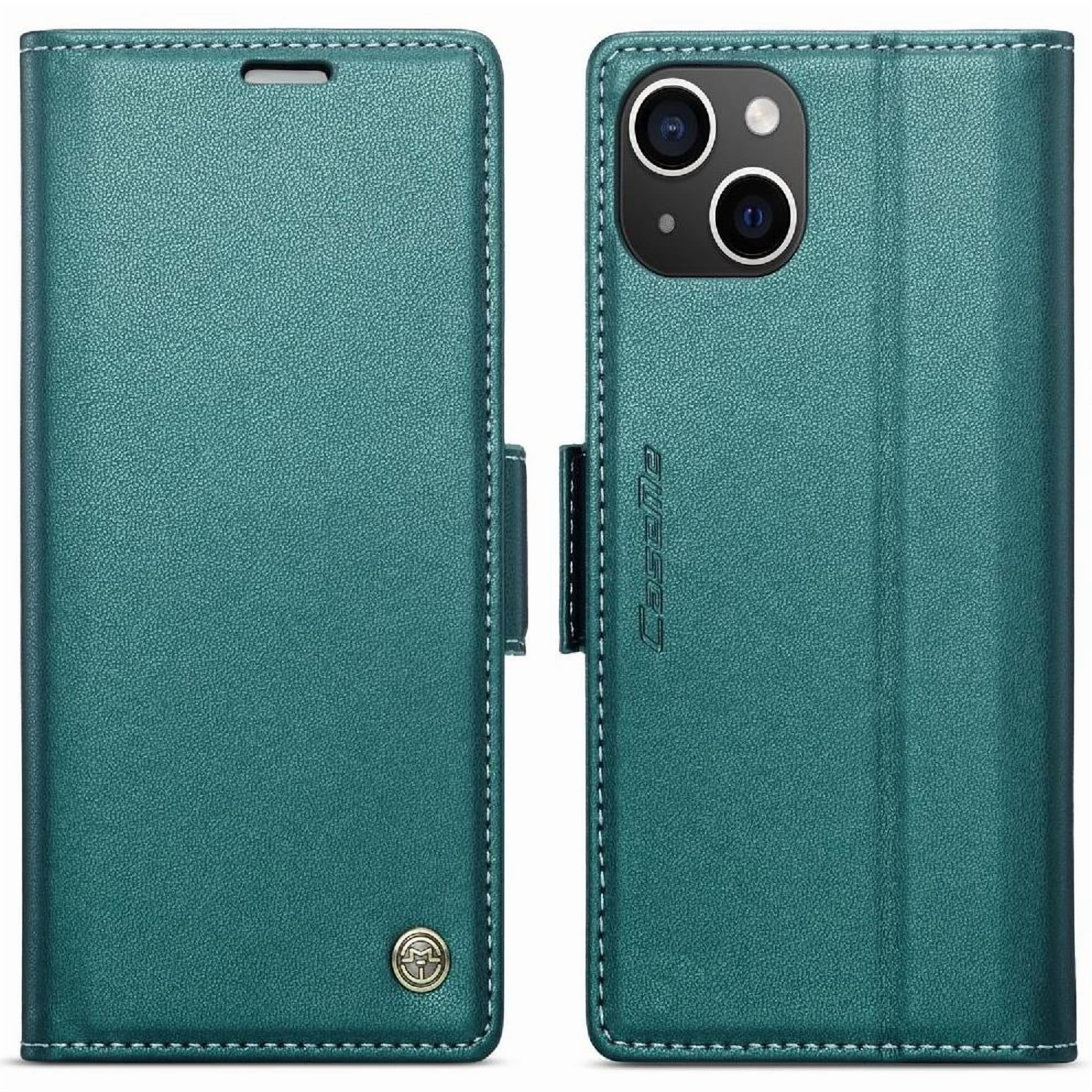 Caseme Tipo Cartera Iphone 14 Plus Con Cierre Magnético, Rfid, Tarjetero, Soporte, Carga Inalámbrica