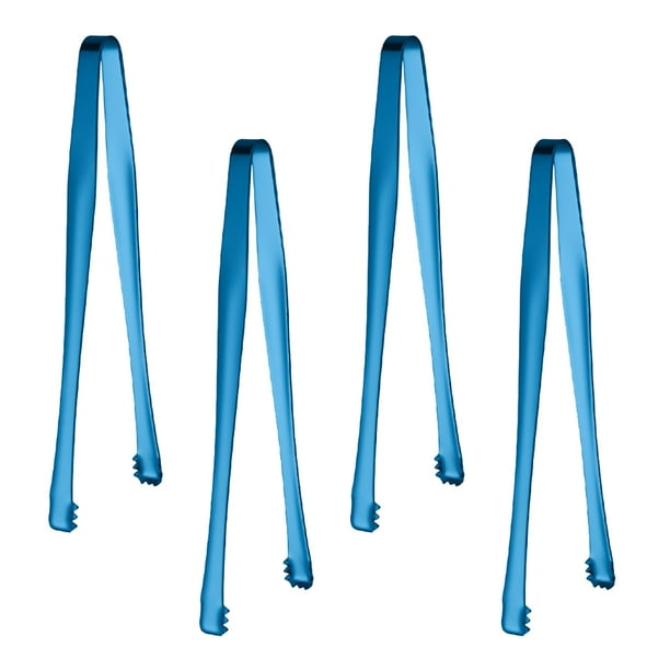 Pinzas de acero inoxidable para azúcar, hielo, mini pinzas para servir y aperitivos (juego de 4)