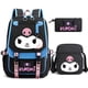 thumbnail image 1 of 3pcs Kuromi Backpacks Patchwork Capacity Women Men Travel Mochilas With Shoulder Bags Ins Laptop Teens School Bags, 1 of 3