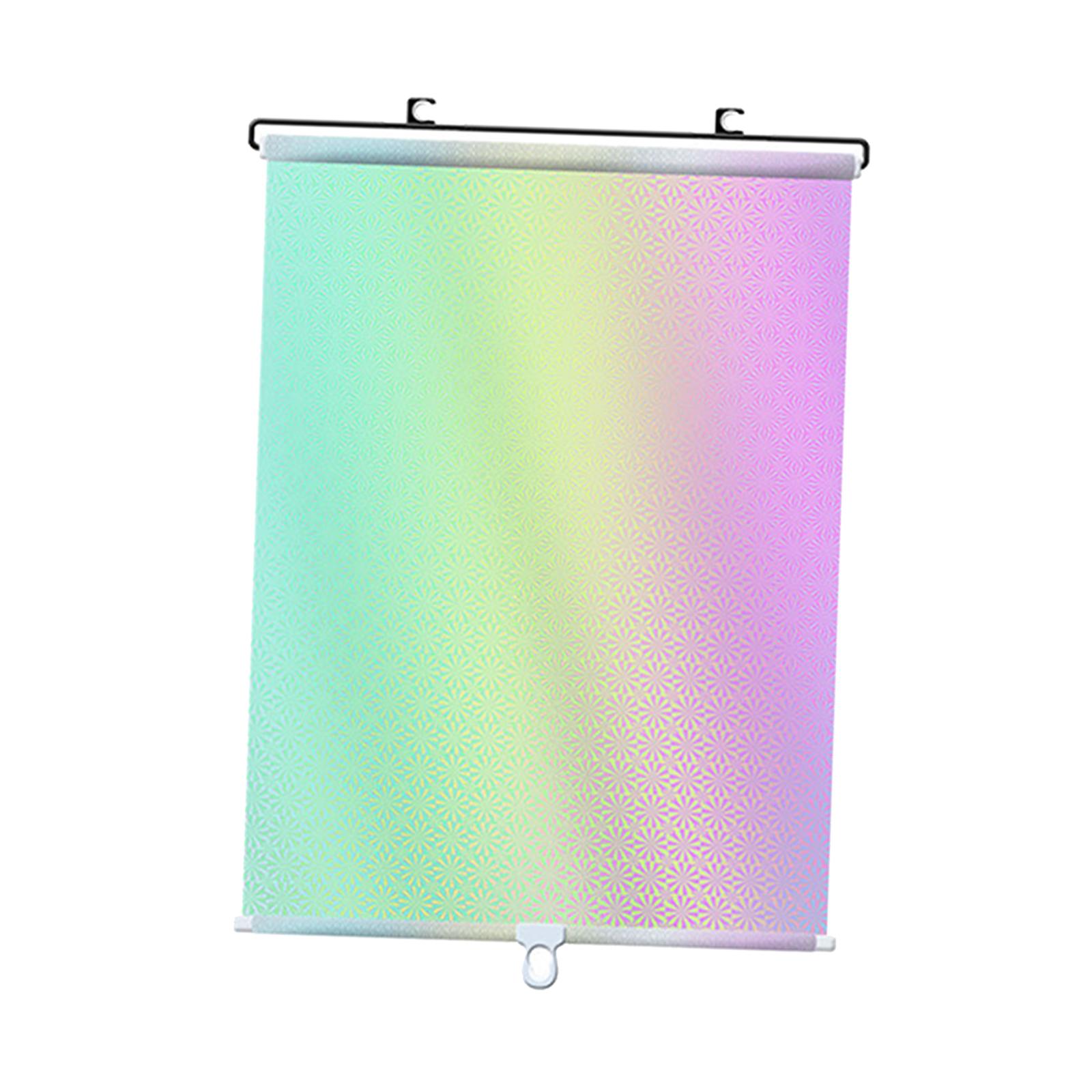 Magideal - Parasol Enrollable, Cortina Ciega, Persianas Enrollables Universales, Ventosa, Cortina Parasol Para Coche, Baño, Restaurante, Ventana Del Sótano 58X125Cm Plata