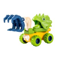 Magideal - Presione El Juguete Educativo Del Camión Del Dinosaurio, Camión De La Construcción Del Vehículo De La Ingeniería Para Los Niños Pequeños Verde