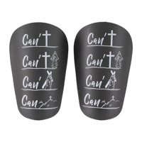 Magideal - 2 Piezas Espinilleras De Fútbol Espinilleras De Fútbol Juego De Fútbol Compacto Adultos Niños Pequeña Manga De Pantorrilla Espinillera Protección De 10Cmx6Cm