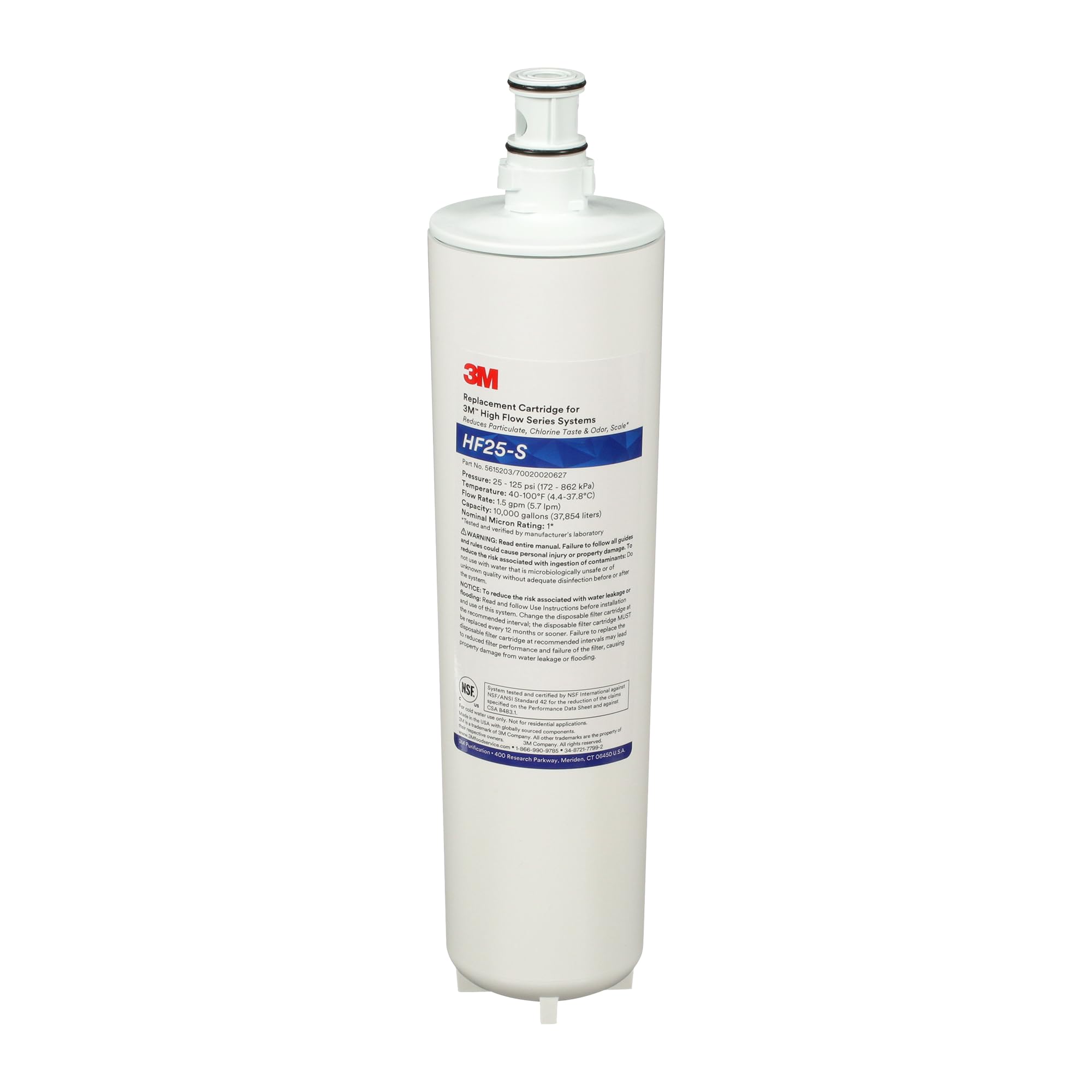 Cartucho De Filtro De Agua 3M Hf25-S High Flow Para Ice125-S