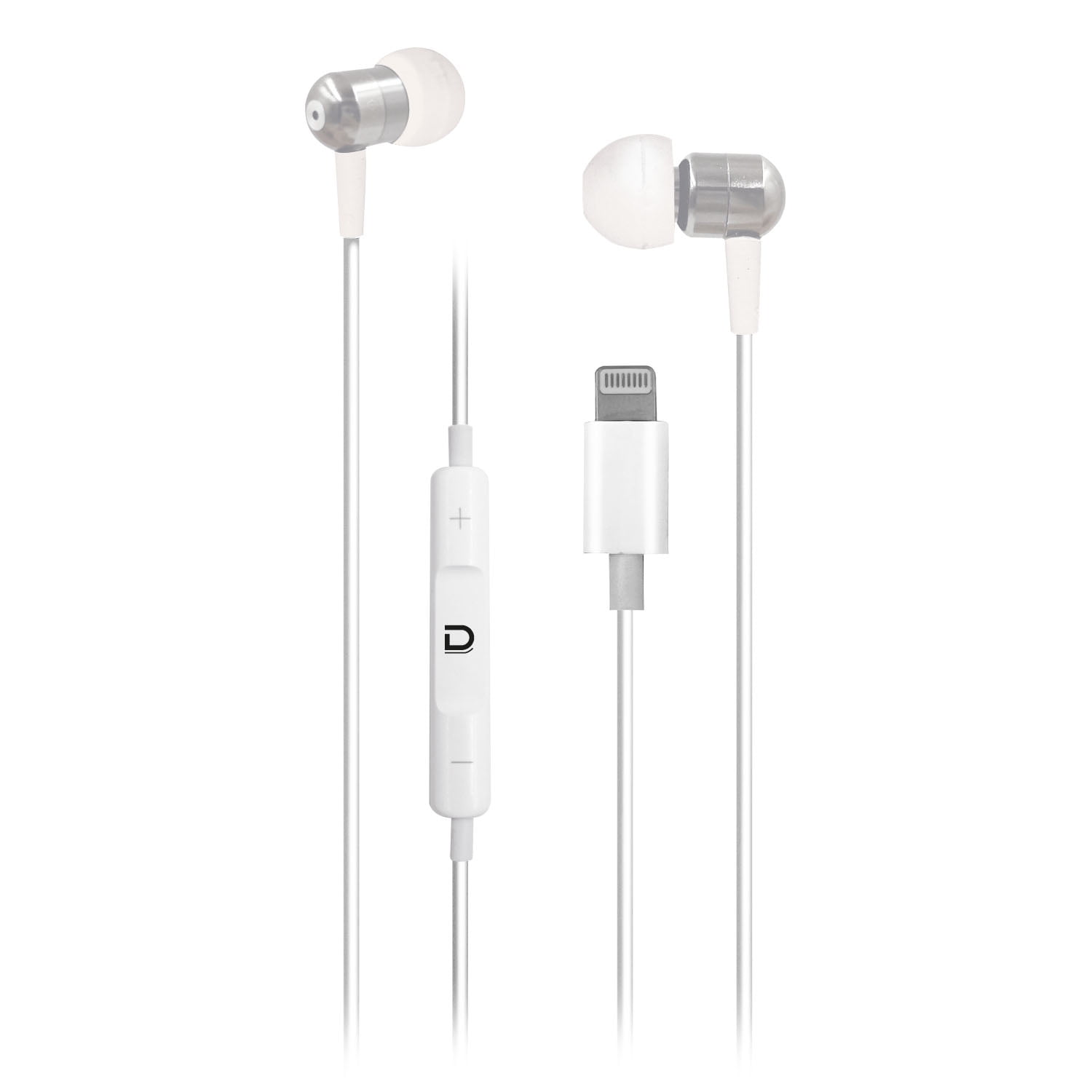 Audifono Con Cable Lightning Blanco Datacom